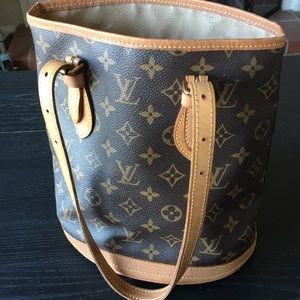 Louis Vuitton bucket bag, authentic Vintage Used